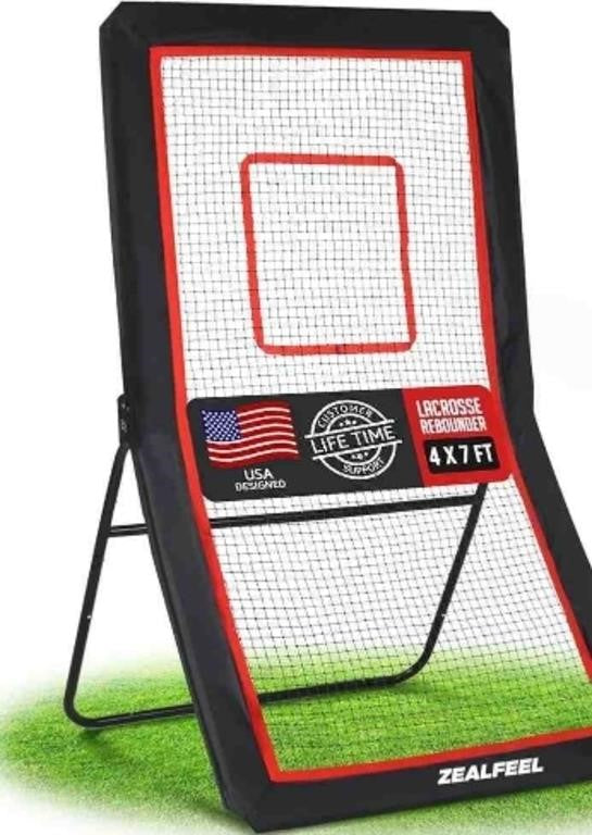 ZEALFEEL Lacrosse Rebounder, 4x7 FT Rebounder