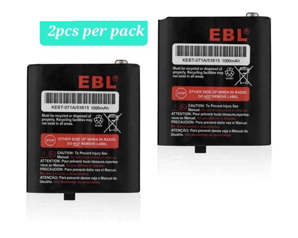 EBL 3.6V 1000mAh Rechargeable Battery