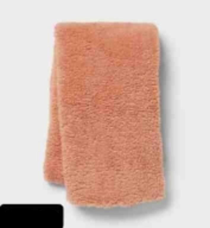 Faux Shearling Body Pillow Cover Rust