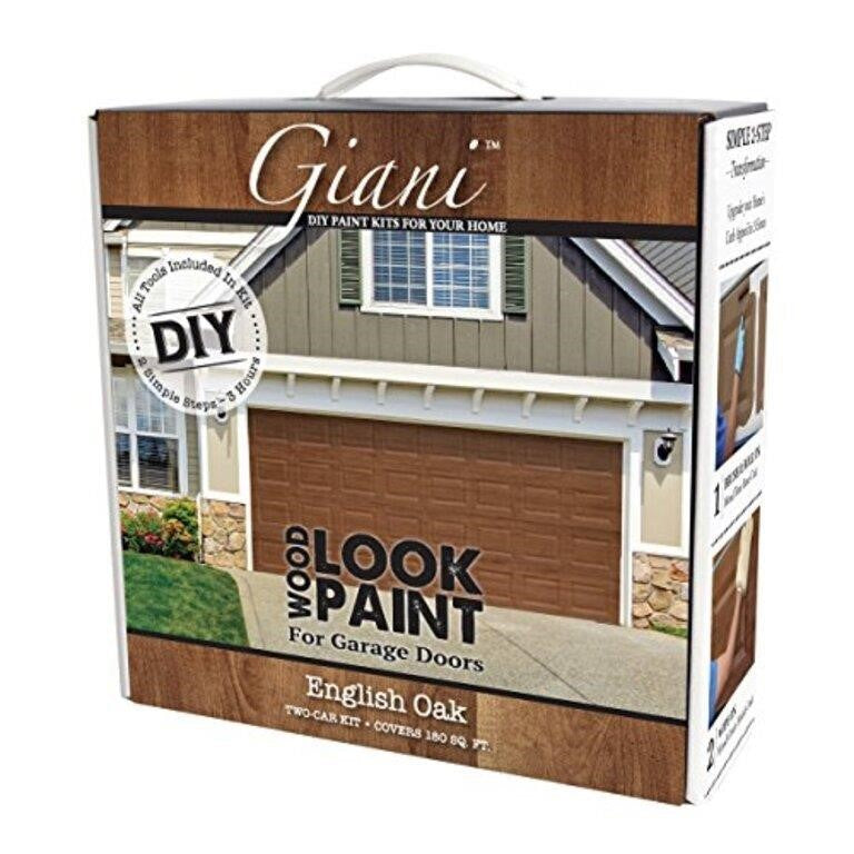 Giani Wood Look Paint Kit for Garage Doors (English Oak) -