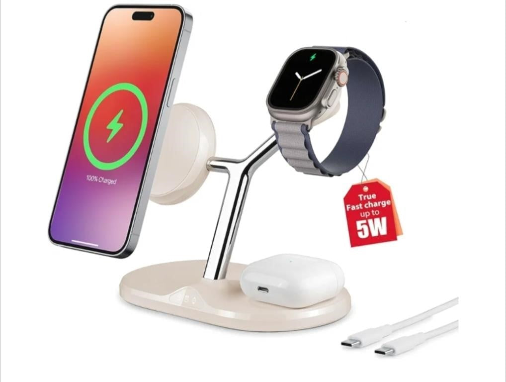Holami -in-1 Wireless Charging Station for Apple Devices - Fast Charging Station