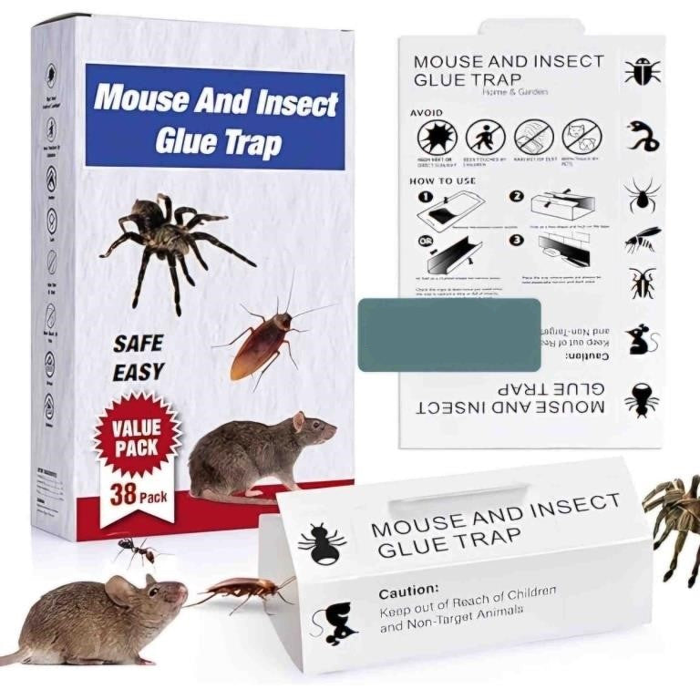 Mouse And Insect Glue Traps for Home, Sticky Insect Glue