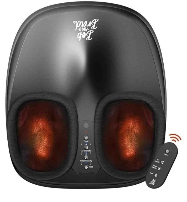 BOB AND BRAD Foot Massager with Heat and Remote, Christmas Gifts for Women Men Mom Dad, Shiatsu Deep Kneading Foot Massager Warmer Machine for Circulation