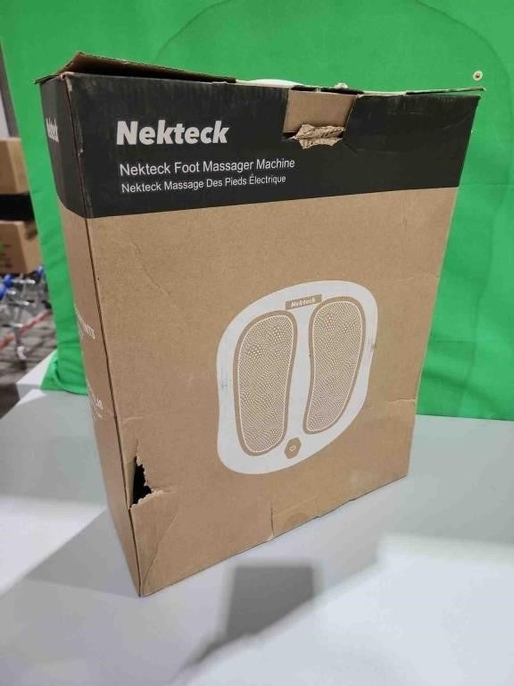 Nekteck Foot Massager with Heat, Shiatsu Foot Massager for Neuropathy, Plantar Fasciitis, Electric Heated Foot Massage Machine for Pain Relief and Circulation