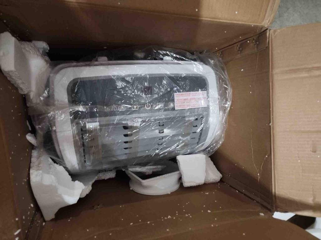 BLACK+DECKER Portable Air Conditioner, 12,000 BTU for Rooms up to 550 Sq. Ft., Portable AC with Follow Me Remote Control and Window Kit, BPACT12WT, White