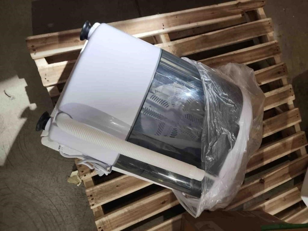 COSTWAY Portable Washing Machine, 2-in-1 Laundry Washer and Spin Combo with 10 Programs, 8.8lbs Capacity, Drain Pump and LED Display, Full Automatic, Grey -