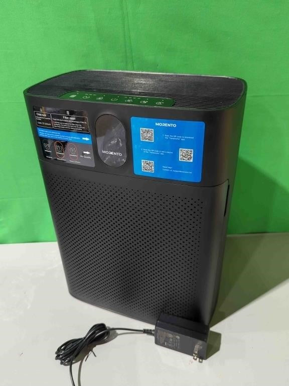 MORENTO Smart Air Purifier for home Large Rooms up to 1076 ft², Wi-Fi and Alexa compatible, PM2.5 Air Quality Display, Auto Mode, Quiet Mode 24dB, Black -