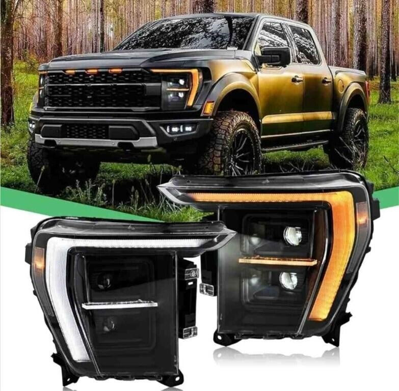 Letsdate led projector headlights 14th gen ford F150 2021-2023