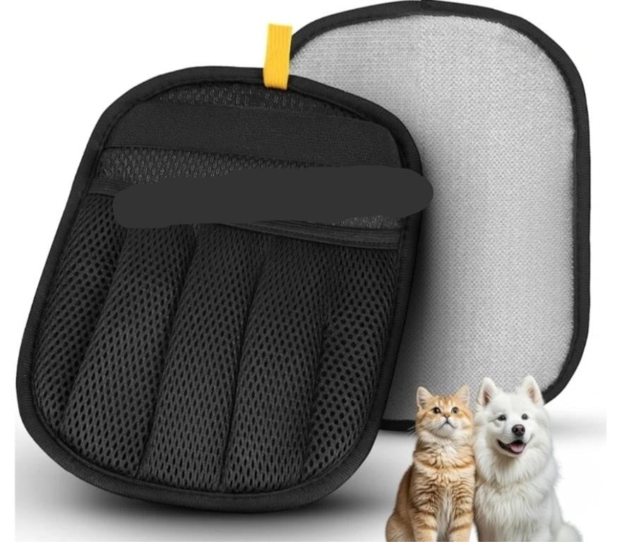 Packs Pet Hair Remover, 2025 Upgrated Five-Finger Electrostatic Pet Hair Removal Gloves, Cat & Dog Hair Remover for Couch, Furniture,Clothing, Animal Fur Removal Tool, Cat Grooming Gloves-2PCS Per Pack