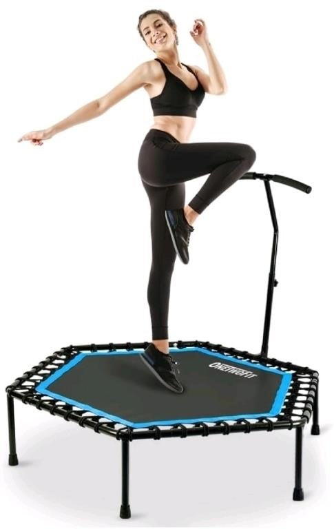 ONETWOFIT 48" Silent Mini Trampoline with
