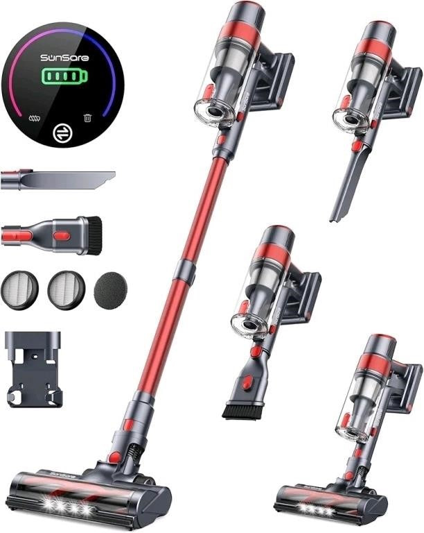 Cordless Vacuum Cleaner, 450W 40Kpa, 55 Mins