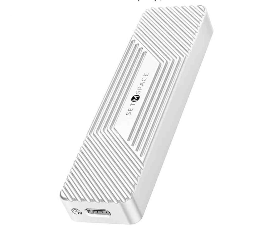 SETMSPACE M.2 NVMe & SATA SSD Enclosure Reader, USB 3.1 Gen2 Up to 10Gbps Speeds, Support M.2 NVME+NGFF 2280 2260 2242 2230 SSD, NVME SATA SSD Enclosure for Laptop/PC