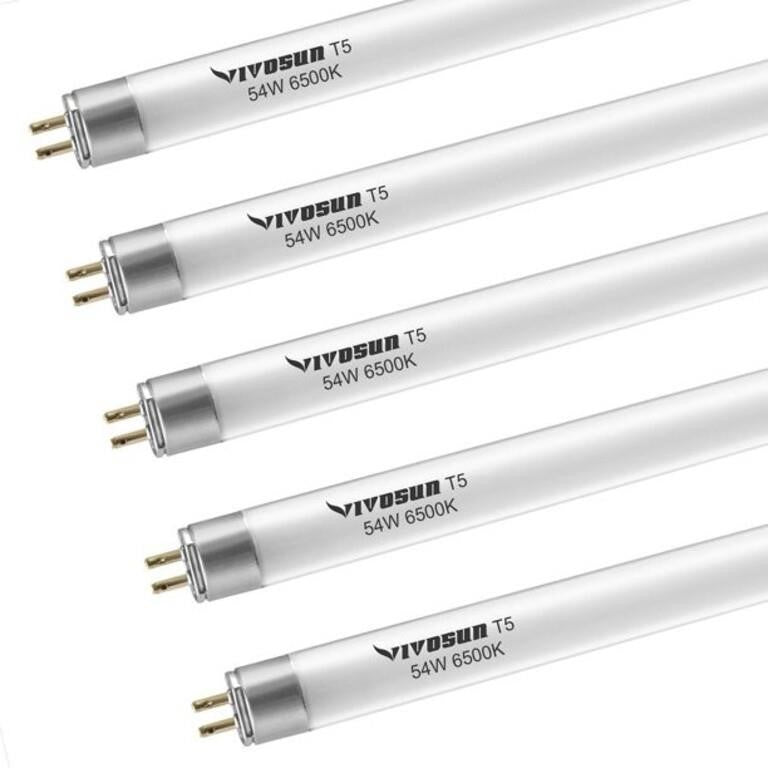 Grow Lamps 5 Packs 4FT/46IN 6500K T5 Fluorescent G