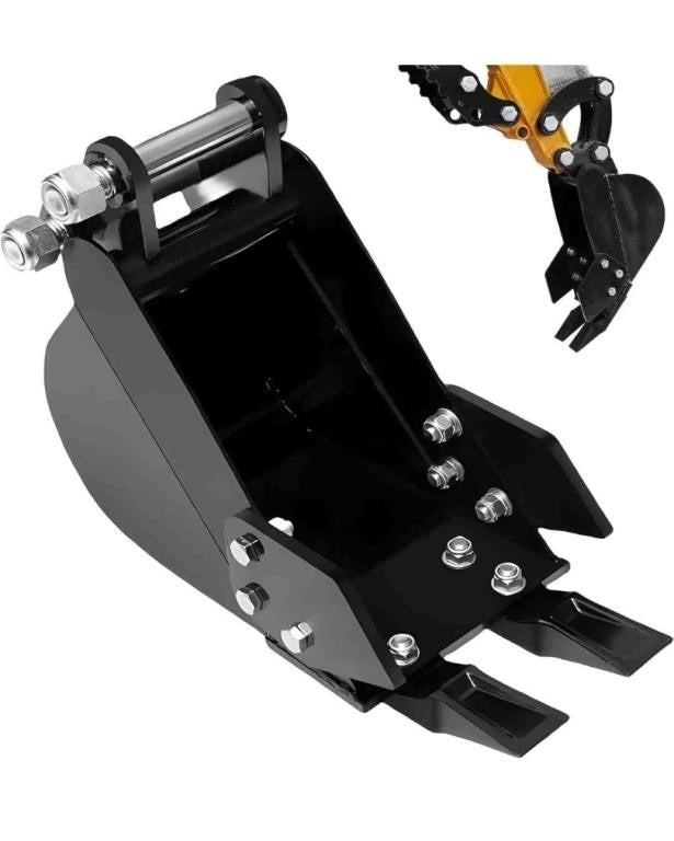 7.87in Mini Excavator Narrow Digging Bucket,The Narrow Backhoe Bucket is Suitable for Trench Digging, with a 3.54-Inch Wheelbase, and Can be Used in Landscaping and Construction Sites.