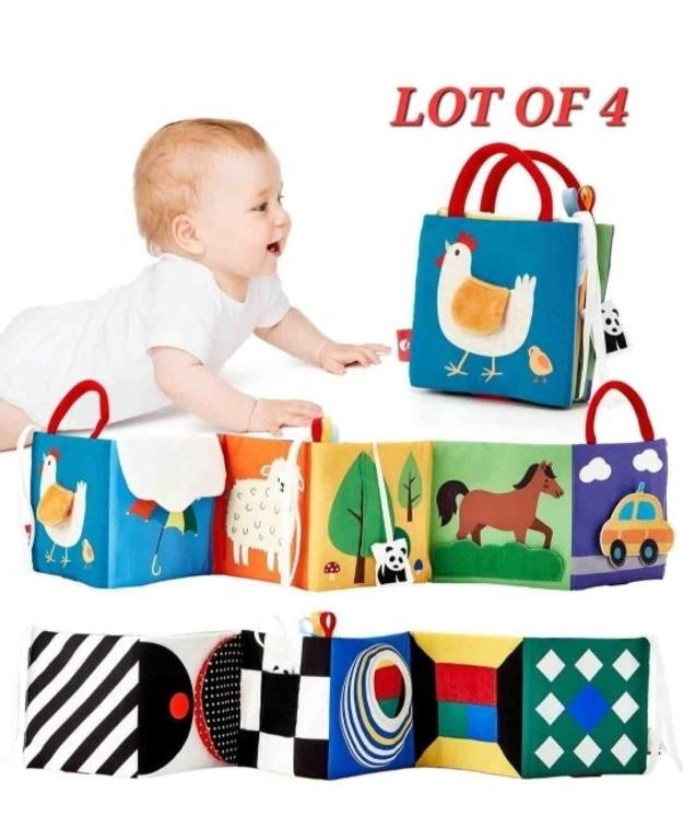 hahaland Tummy Time Toys High Contras