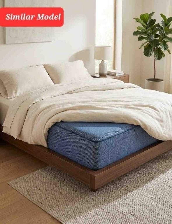 Premium 160cm (Queen Size) Rolled Memory Foam / Hybrid Mattress - Heavy Duty - Blue