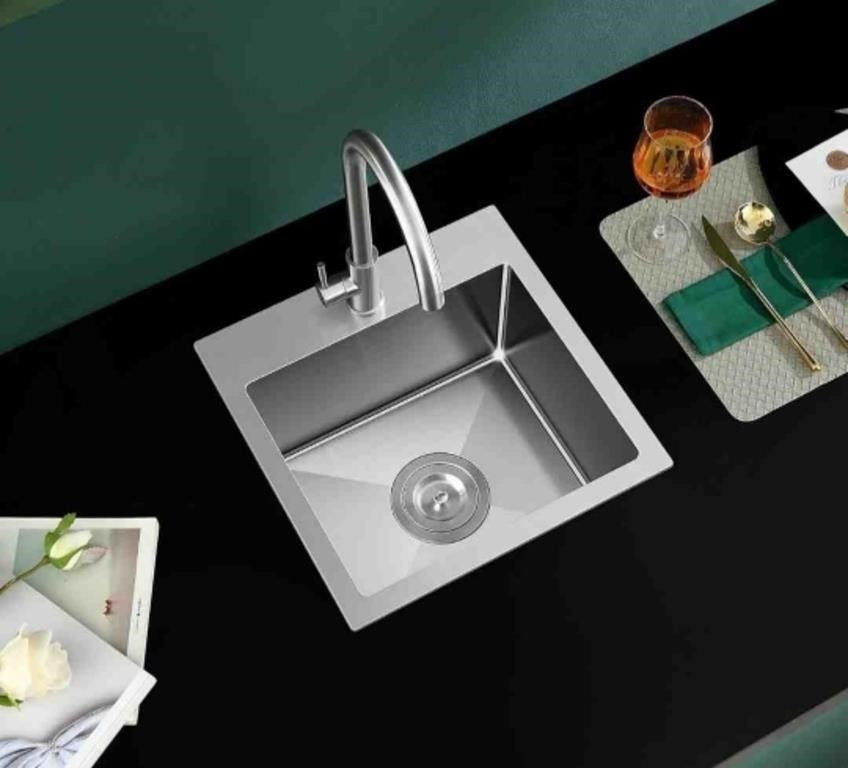 ROVATE 18 inch Drop in Kitchen Sink