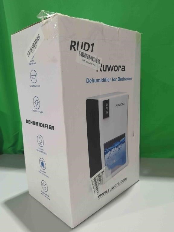 Dehumidifiers for Home, Dehumidifiers for Room 960 sq ft with Auto Shut Off, RUWORA Small Dehumidifier with 7 Colors LED Light and 85 OZ Water Tank for Bathroom Closet Bedroom RV