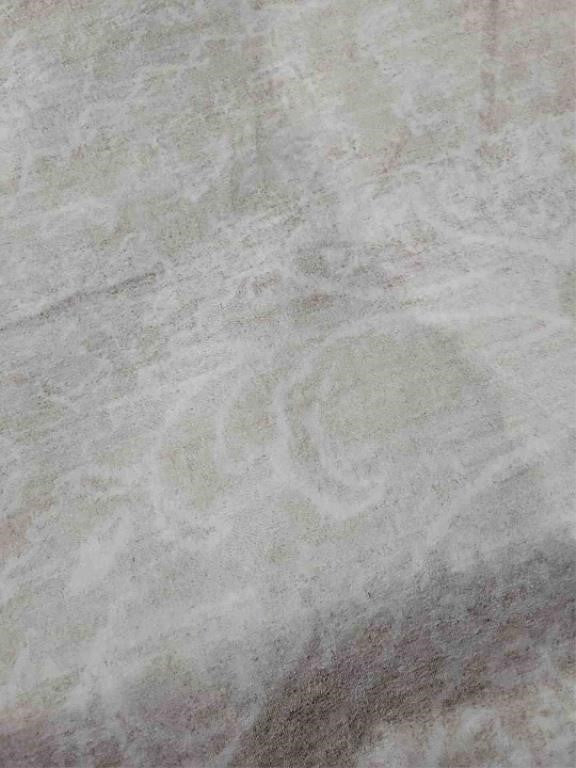 Oversized Round Abstract Area Rug – Ivory/Beige – Approx. 188" Diameter