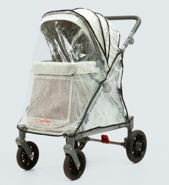 Familidoo Q1 Multi-Use Kids Wagon Stroller – 132 lbs, Sage Green