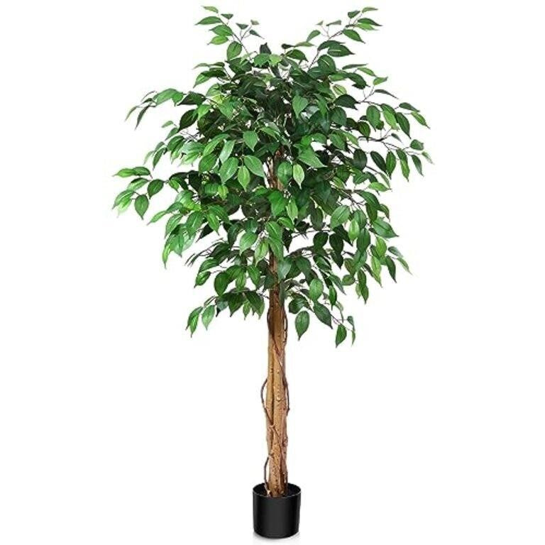 SOGUYI 6ft Ficus Artificial Tree