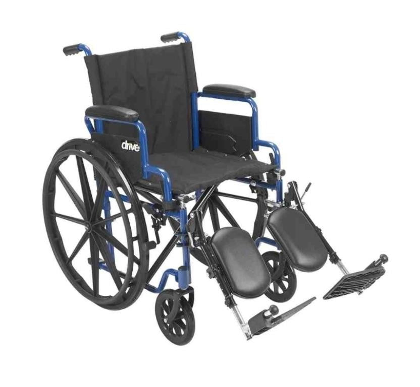 Drive Medical Single Axle Blue Streak