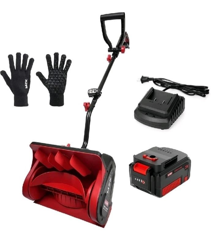 MZK Cordless Snow Shovel, 20V 13-Inch Bat