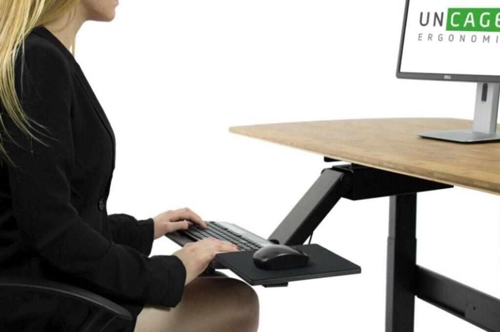 KT2 sit stand keyboard tray adjustable ergonomic c