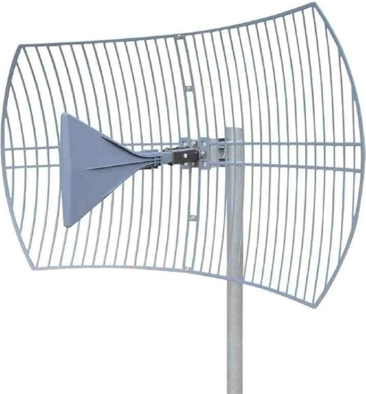 Waveform Griddy: Grid Parabolic Antenna for 4G LTE, 5G NR, and WiFi | 40 km Range | +26 dBi | Works w/Cell Phone Boosters, Modems, Routers, and Gateways | Antenna Only