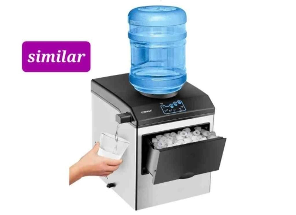 Countertop Ice Maker Built 2 in 1 COSTWAY