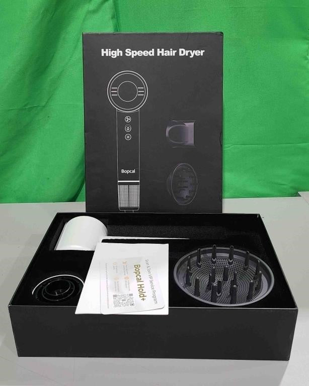 Bopcal Jet High Speed Ionic Hair Dryer, White, Model No- ZCY887-C