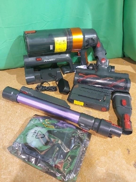 Cordless Vacuum Cleaner, 2 Batteries 110m