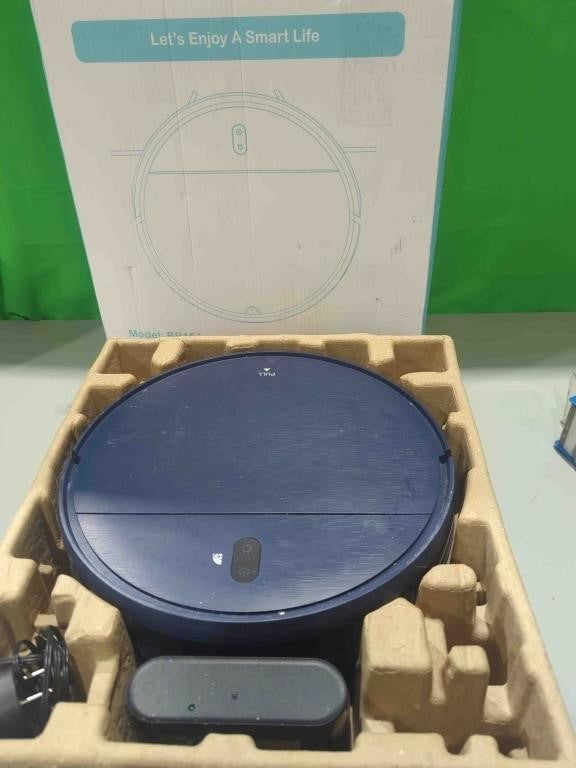 ZCWA Robot Vacuum and Mop Combo, 2 in 1 Mopping Robotic Vacuum with WiFi/App, Robotic Vacuum Cleaner, Schedule Settings, Self-Charging, Ideal for Hard Floor, Pet Hair and Low Pile Carpet Navy Blue BR151 - E