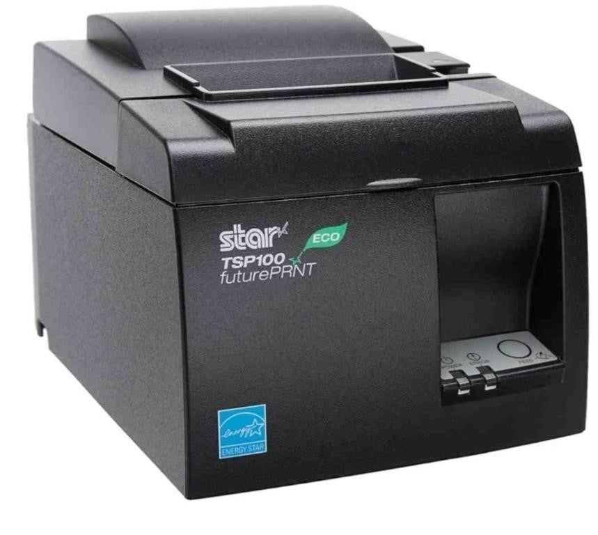 Star MicronicsTSP143IIU Gry US ECO - Monochrome Thermal Receipt Printer - Cutter - USB - Gray - Internal Power Supply and Cable Included