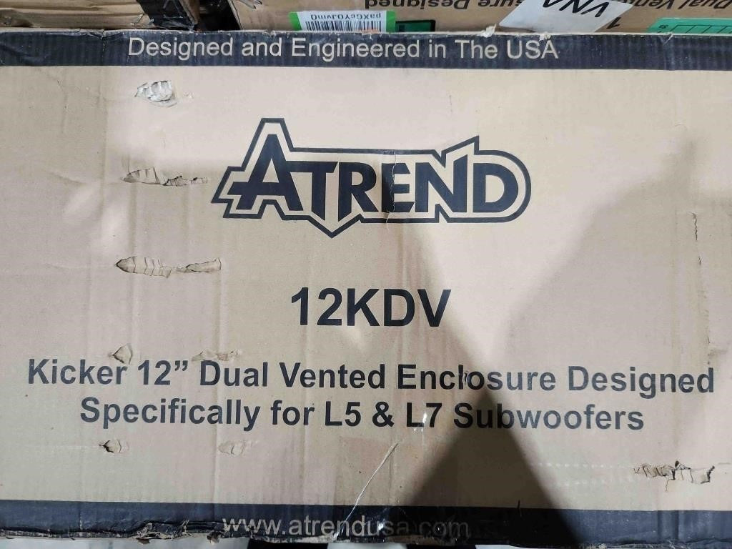 Atrend 12" Kicker Dual Vented Enclosure Design