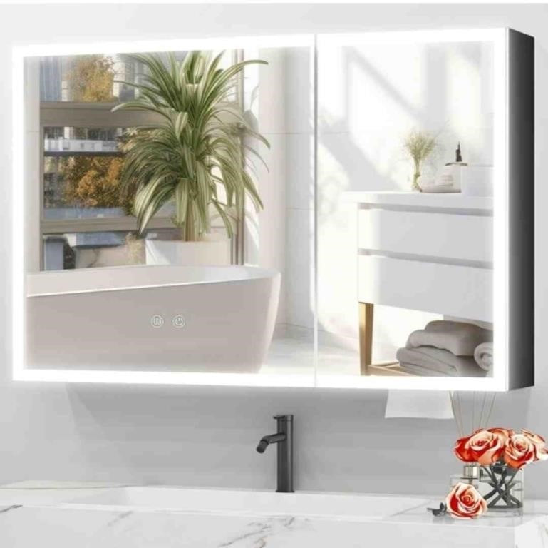 JBLCC Medicine Cabinet with Light (Full Assembled)