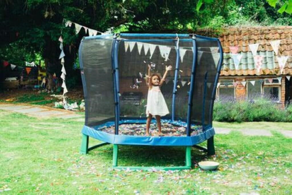 Plum, 7 ft Junior Jumper Springsafe Trampoline