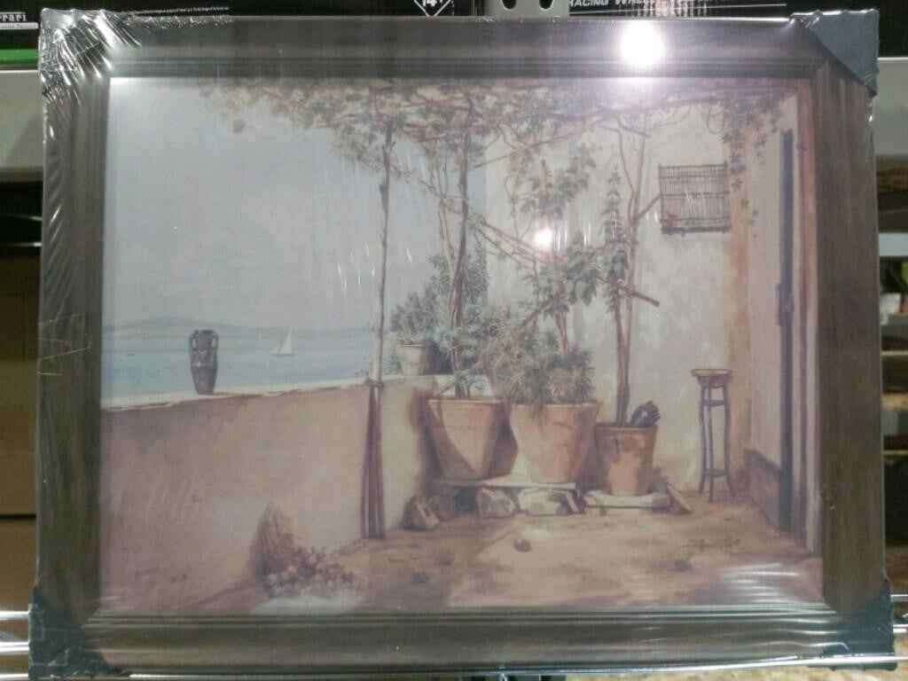 Bluetit, Landscape Wall Art Print, Procida Italy,