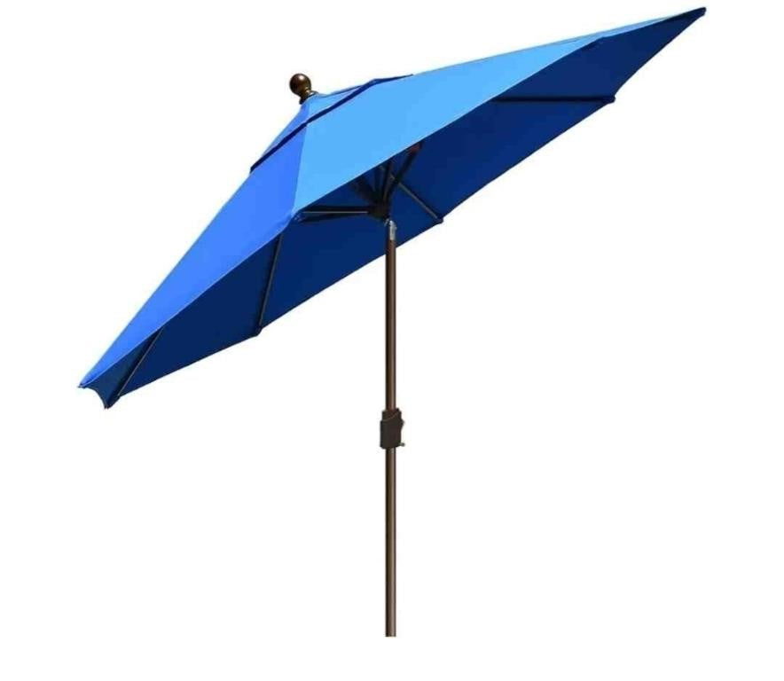 EliteShade USA 10-Year-Non-Fading 10Ft Market Umbrella Patio, Royal Blue.