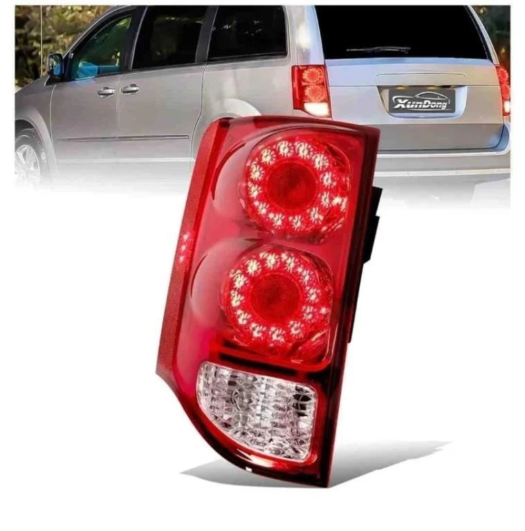 XunDong Tail Lights Compatible With 2011-2020 Dodge Grand Caravan Left Driver Side LED Tail light Assembly Rear Lamp Run Brake Signal Reverse Tail light with Bulb # 5182535AD 5182535AE 5182535AF CH2800199 -