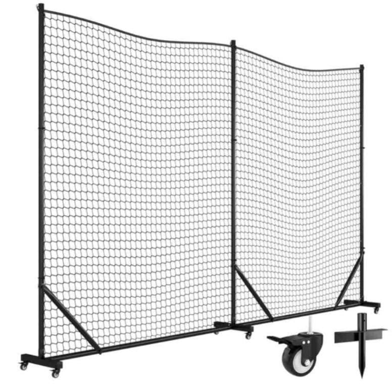 MR Ball Stop Net System, Movable Heavy Duty Backstop Net