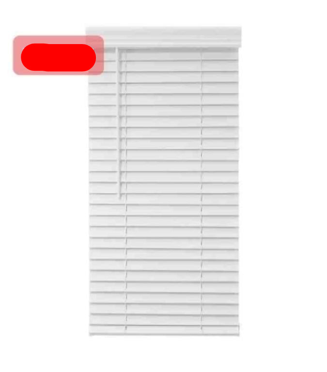 2" Cordless Faux Wood Blind 35" (W) X 64" (L) White