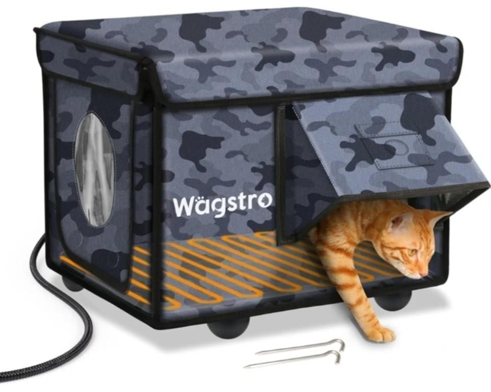 Wagstro Heated Cat House for Outside