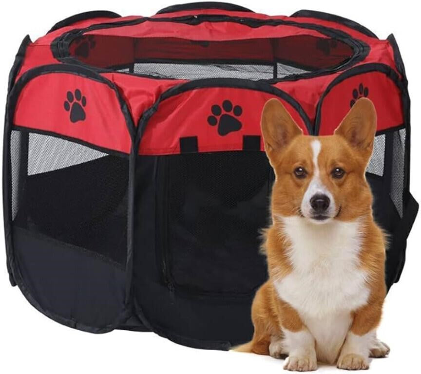 YOASONEK Portable Pet Playpen, Foldable Dog Case