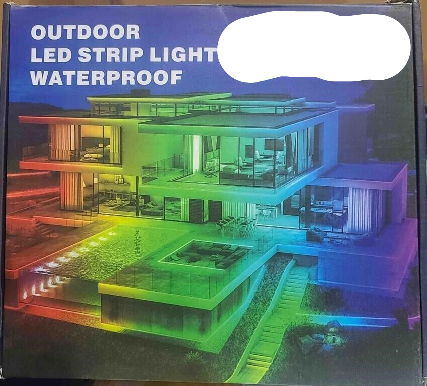 AILBTON 60m (200ft) Outdoor LED Strip Lights Waterproof, IP68 Outside Led Light Strips with App Remote Control, Music Sync RGB Exterior Led Rope Lights, (Total 60m 200ft)