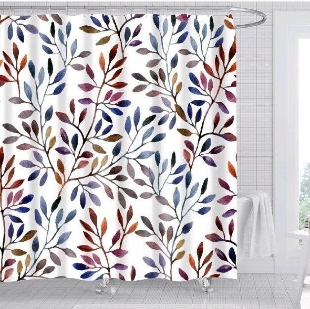 Beach Fabric Decorative Shower Curta