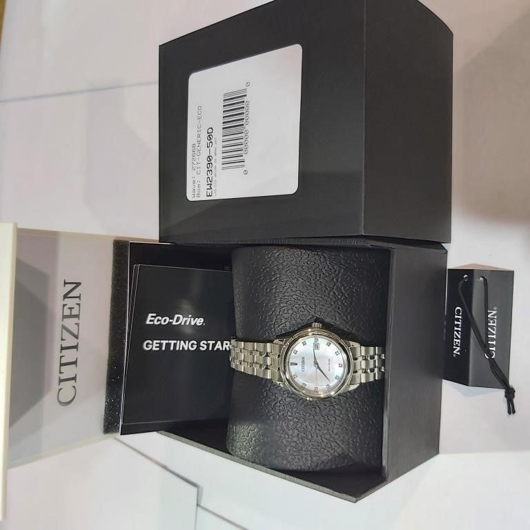 Citizen Eco-Drive round stainless steel case