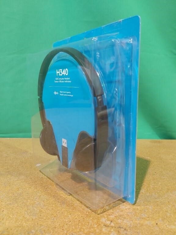 Logitech H340 USB Headset with Noise-Cancelling Mic