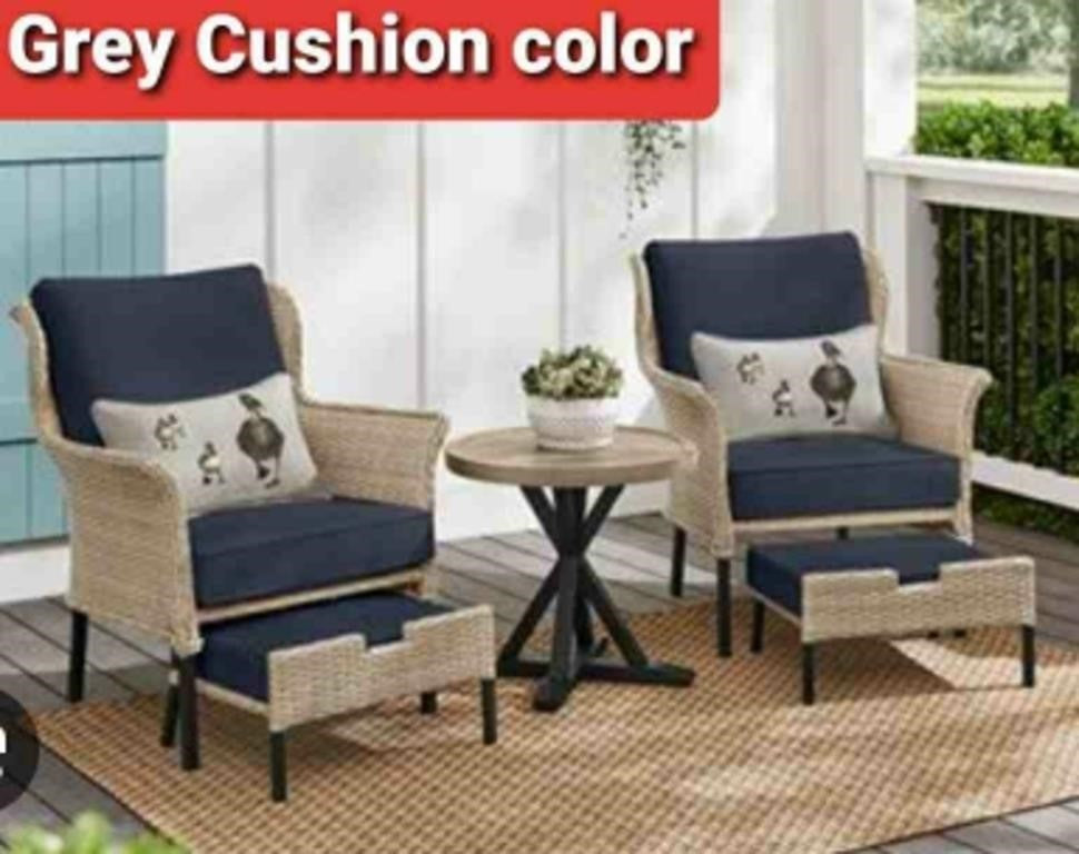 Hampton Bay Devonwood 5pc Small Chat Set, Ligh