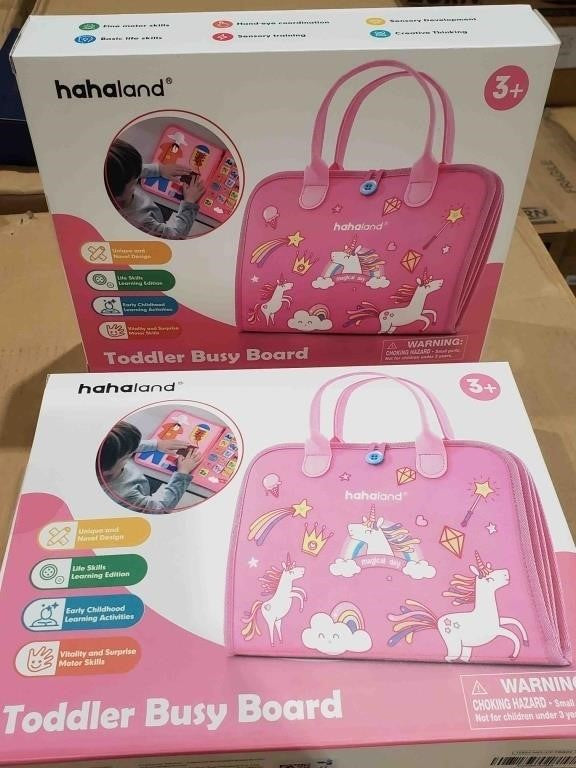 Montessori Travel 8 Page Busy Board For Toddlers.